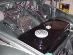1954 Volkswagen convertible gas tank has been restored and painted gloss black