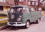 1966 Volkswagen Single Cab Pickup Painted Stock L512 Velvet Green Color
