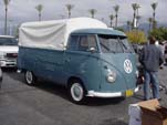 Sharp Early VW Pressed Bumper Single Cab Pickup in L-31 Dove Blue Stock Color