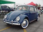 Restored vintage Volkswagen bug, hardtop sedan