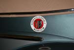 Rare Mannheim accessory badge insta1led on the restored Volkswagen convertible bug