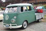 Very Sharp VW Split-Window Crew Cab Pickup Truck Painted Stock Velvet Green (#L-512) Color