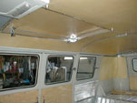 61 Westy Camper; ceiling panels installed