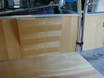 1961 Westfalia Camper; note package tray marquetry