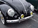 Cool Fog Lamps on a black Volkswagen Oval window bug