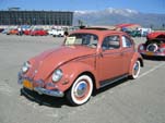 VW oval window bug with a ragtop sunroof