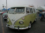 Vintage Volkswagen Microbus with deluxe trim added