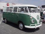 Vintage VW Microbus with roof rack