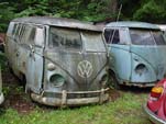 Volkswagen Wrecking Yard With VW Split Window Buses For Restoring